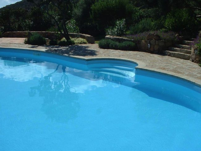 Piscina Portofino coperta per ristorante