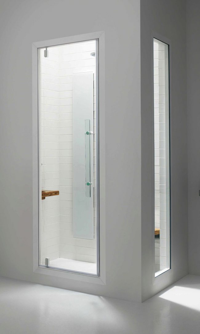 Porta Smart in alluminio bianco