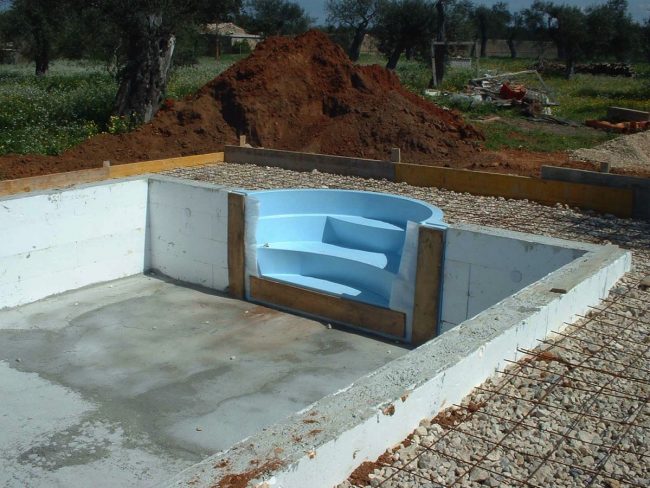 Scala romana per piscina